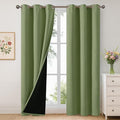 YoungsTex 100% Blackout Curtains 84 Inch Length 2 Panels, Room Darkening Drapes by YoungsTex