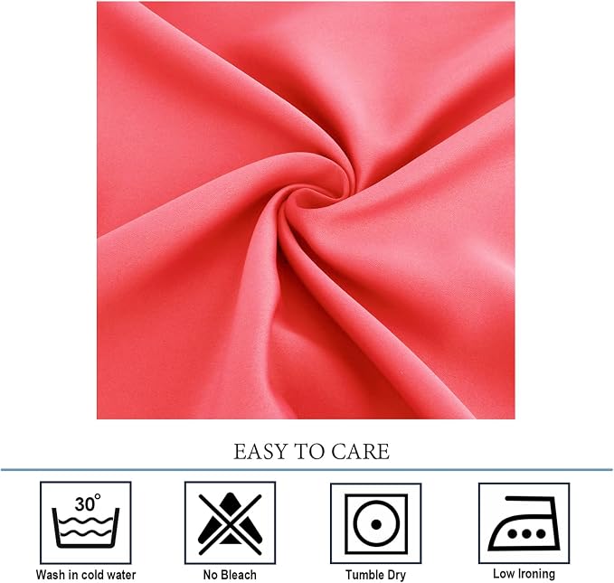 Diraysid Coral Grommet Blackout Curtains - Image 6