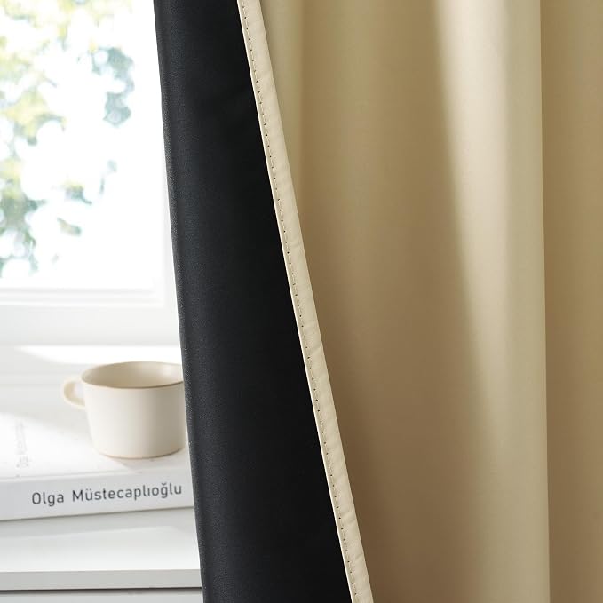 RYB HOME 100% Blackout Short Curtains - Image 4