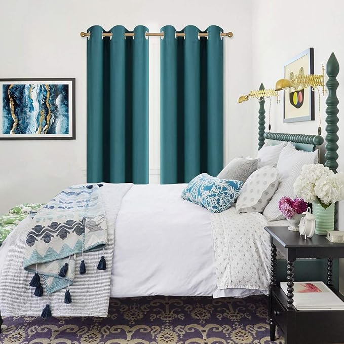 Diraysid Blackout Curtains for Bedroom Grommet Thermal Insulated Room Darkening - Image 2