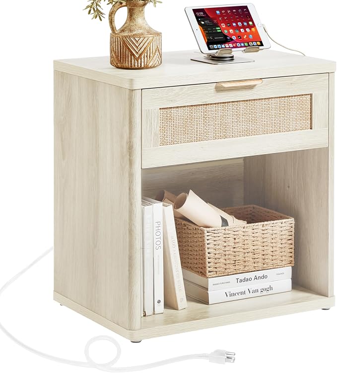 LEYAOYAO Rattan 23" Nightstands by LEYAOYAO-Findtheshiningpointofyourideallife%EF%BC%81