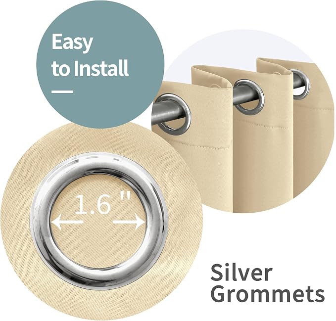 BGment Thermal Insulated 100% Blackout Curtains - Image 7