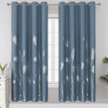 Stone Blue Blackout Curtains for Bedroom, Room Darkening Curtains by ESTELARTEXTILER