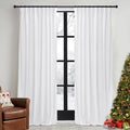 RYB HOME White Velvet Curtains 84 inches by RYBHOME