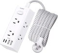 10 Ft Power Strip Surge Protector by OneBeat