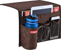 Zafit Linen 4 Pockets Bedside Caddy, Bedside Storage Organizer by ZAFIT