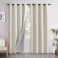 YoungsTex Linen Blackout Curtains 90 Inches Long by YoungsTex