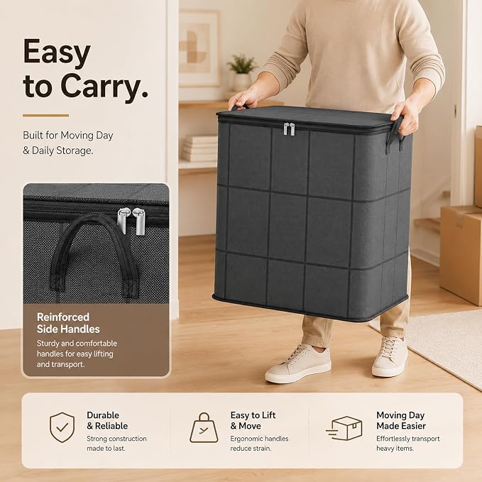180L Spacious Moving Storage Bin - Image 3