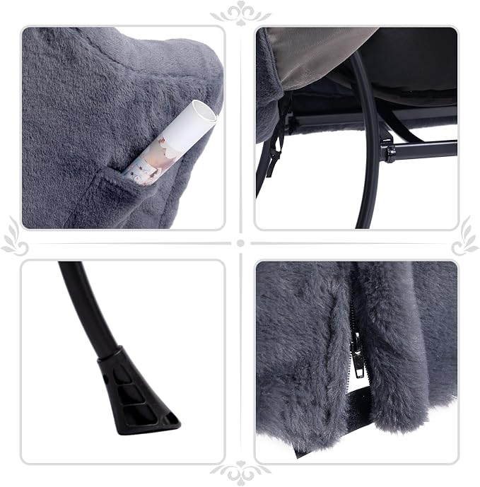 HollyHOME Lazy Chair with Foldable Ottoman, Accent Comfy Lounge Armchair and - Image 4
