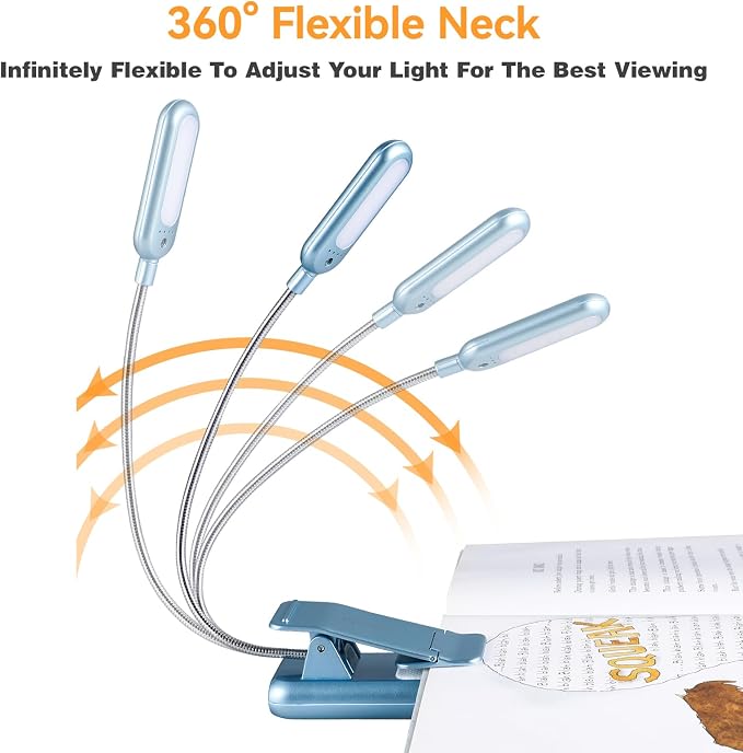 VAVOFO Rechargeable Reading Light, 7 LEDs - Image 7