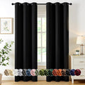 MIULEE Blackout Curtains for Bedroom 2 Panels 40 x 84 Inch Long Black | Thermal by MIULEE