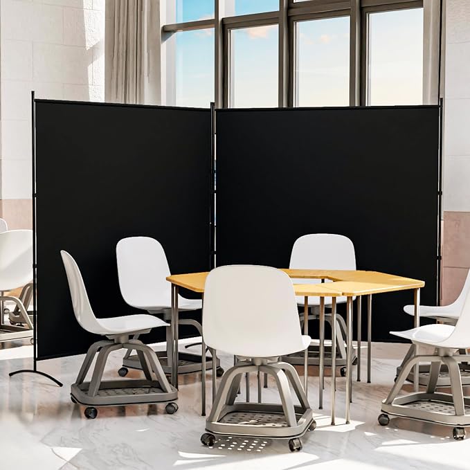 2 Panel Large Room Divider, Folding Privacy Screens - Image 7