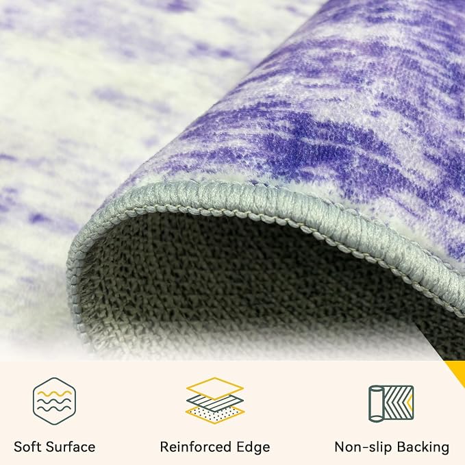 RELEANY Washable 6'x9' Abstract Area Rug - Image 4