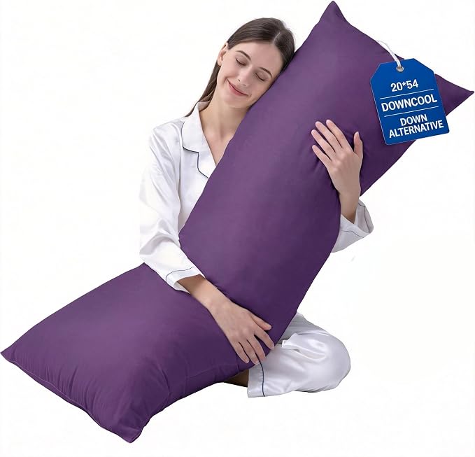 DOWNCOOL Large Body Pillow Insert- Breathable Full Body Pillow by DOWNCOOL