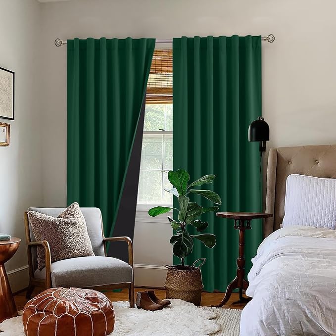 BGment 100% Thermal Insulated Blackout Curtains 90 Inches Long - Image 9