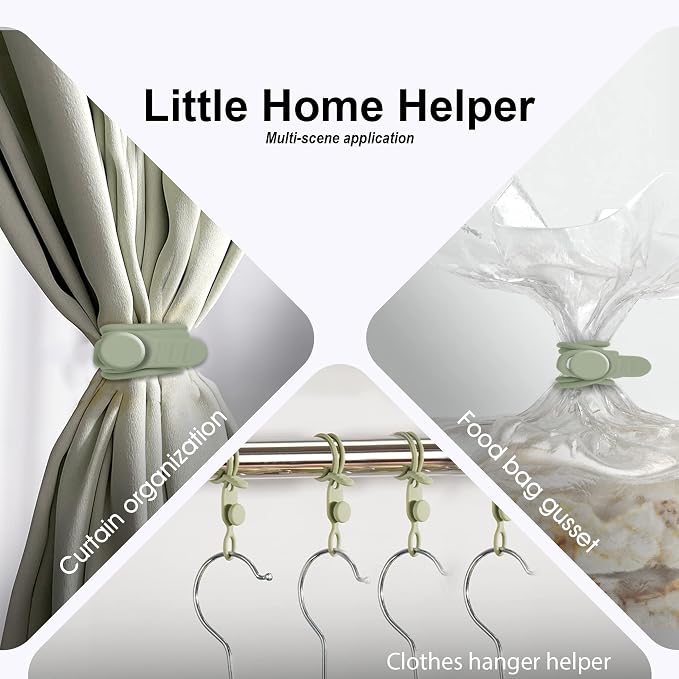 Silicone Cable Ties, Cord Organizer Cable Management, 2Sizes-Green | Reusable - Image 4