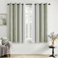 MIULEE Sage Green and Greyish White Ombre Blackout Curtains 52Wx63L | Full Room by MIULEE