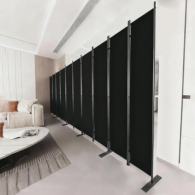 C-Hopetree 10 Panels Room Divider, 6 Ft Tall Indoor Folding Privacy Screen - Image 2