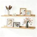Oak Floating Shelves for Wall Decor, 32 in Shelf by Unknown