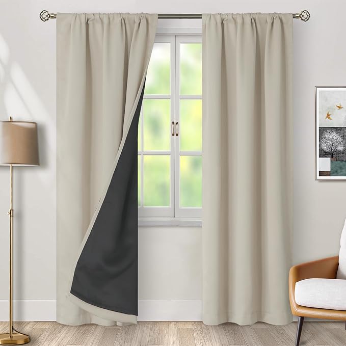 BGment Cashmere Blackout Curtains - Image 2