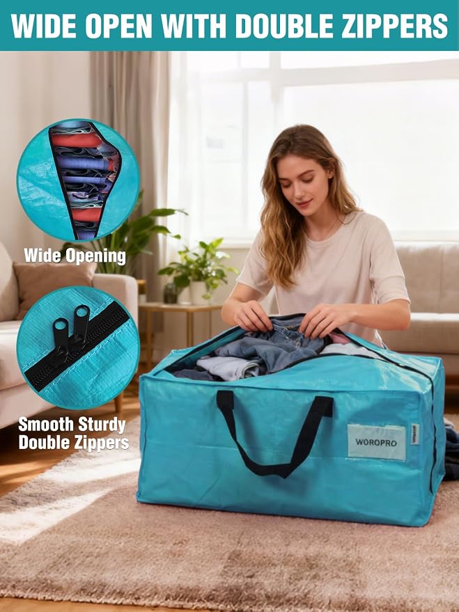 WORKPRO 4 Pack Extra Large Moving Bags - Image 6