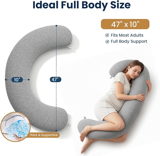 TranquilRelax C Shaped Body Pillow - Image 2