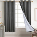 Diraysid 100% Blackout Curtains Dark Grey Linen Curtains by Diraysid%2C+refresh+your+life