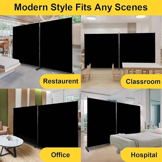Room Divider Folding Privacy Screens, 6FT Tall Divider - Image 6