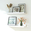 White Floating Shelves for Wall Decor, 16 in Shelf by Unknown