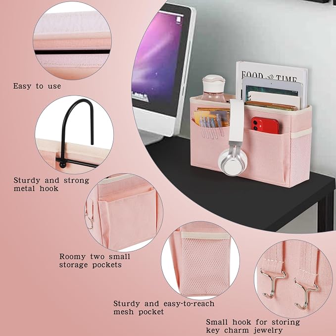 Bedside Caddy Organizer, Hanging Storage Bag - Image 6