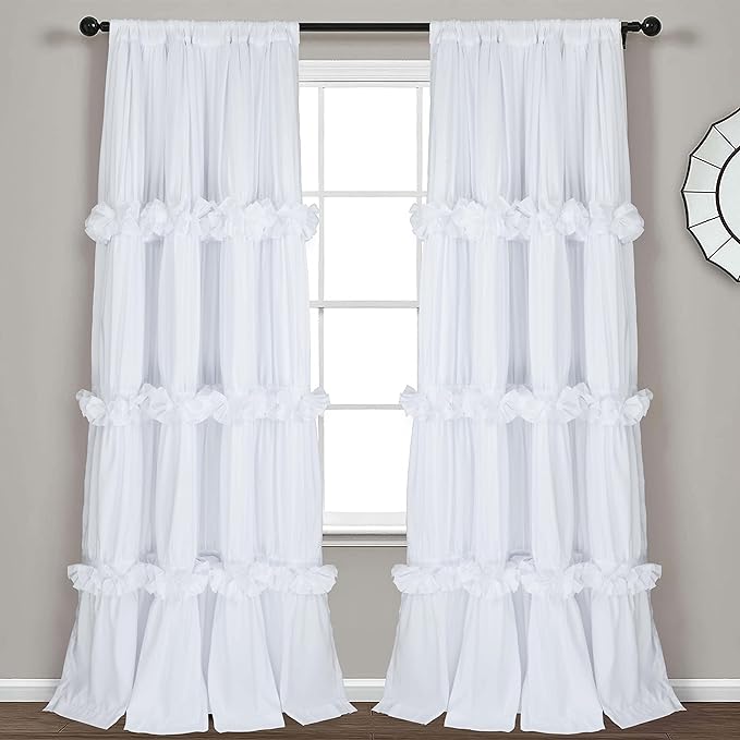 Thermal Insulated Window Curtains, Rustic Rod Pocket Drapes by Homechoice+Decor
