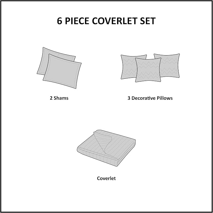 Madison Park Cottage Coastal Quilt Set, Lightweight Bedding Layer - Image 5