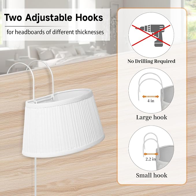 NITOWOLF Bed Reading Light, Headboard Light Reading Lights - Image 6
