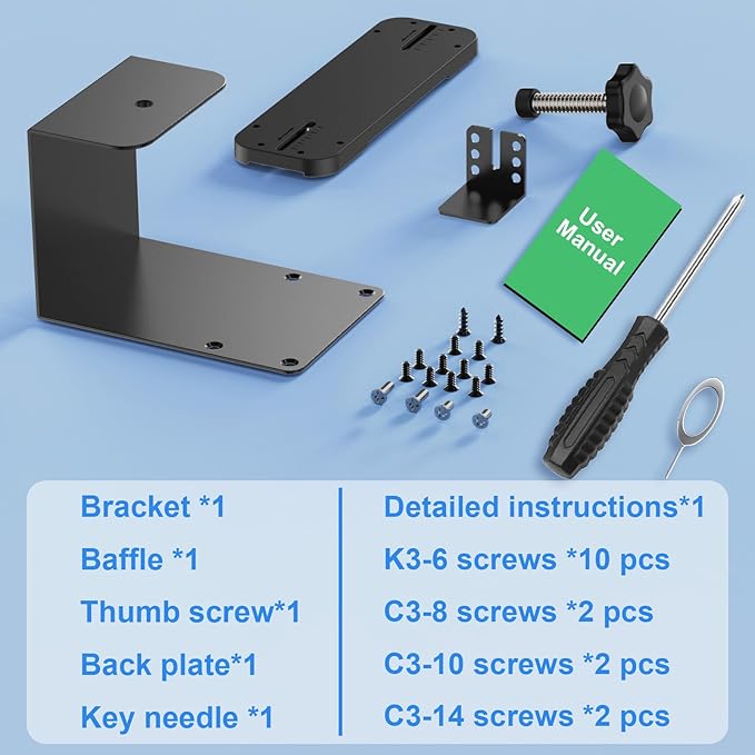 Anti-Theft Doorbell Mount No Drill Compatible with Orbitell Video Doorbell, Adjustable Mounting Bracket Holder Accessories for Apartment Rentals, Enhanced Protection Doorbell Mount Bracket