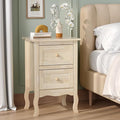 Bonnlo Solid Wood Nightstand Unfinished by Bonnlo