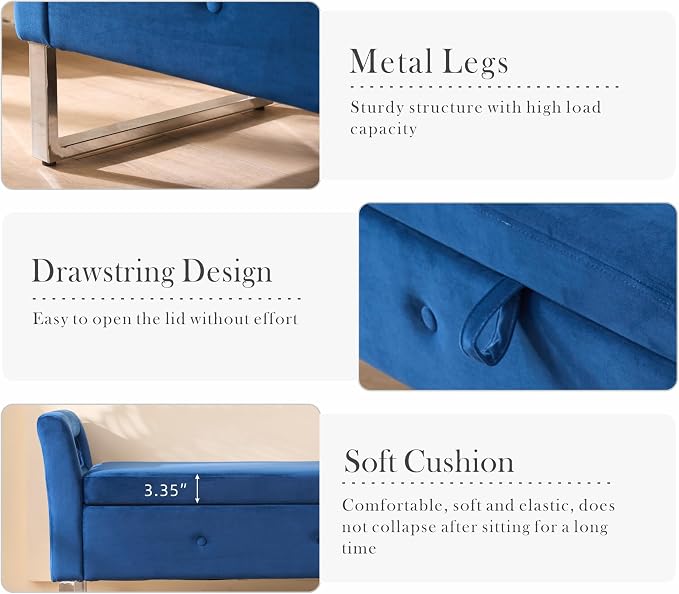 Aoiy & Wifon 67.91" W King Size Bench - Image 6