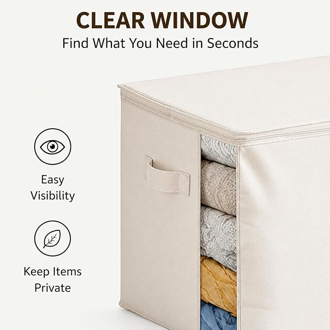 2Pack Canvas Storage Bags for Clothes & Comforters - Image 3