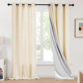Deconovo Light Beige Linen Curtains by Unknown