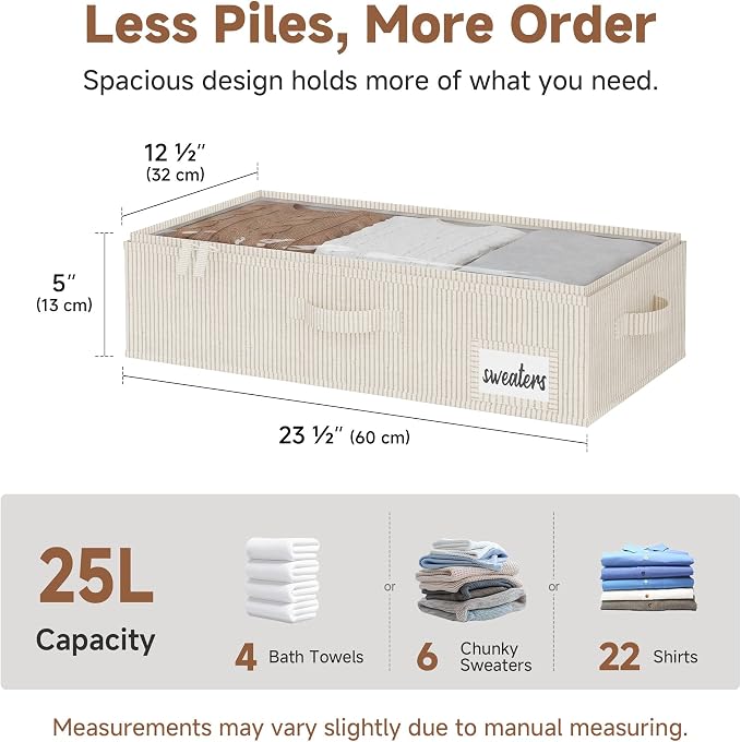 StorageWorks 5 Inch Low Profile Under Bed Storage Containers - Image 2