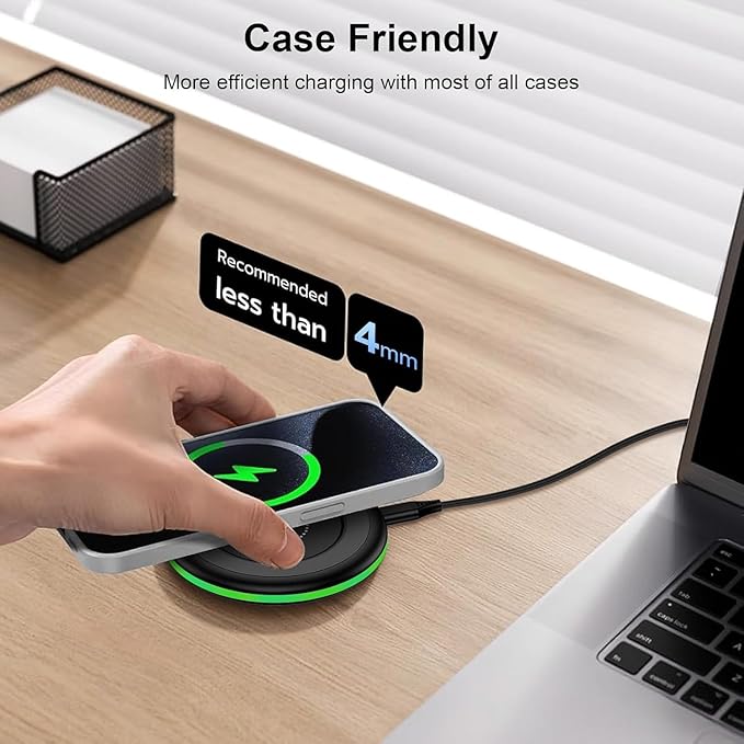 for Samsung Wireless Charger Fast Charging Pad 2 Pack Compatible Samsung Galaxy S25 FE/S25 Ultra/S24 FE/S23/S22,15W Wireless Charger Android Charging Station for Google Pixel 10 10 Pro XL