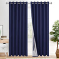 XWZO 100% Blackout Curtains 2 Panels by XWZO