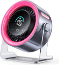 Coolhill Handheld Portable Fan with Ice Cooler: 100-Speed 5500mAh Rechargeable Handheld Fan, 12H Time Hand Cooling Personal Fans with 20000 RPM Air Turbo Tech for Travel Outdoor (Pink)