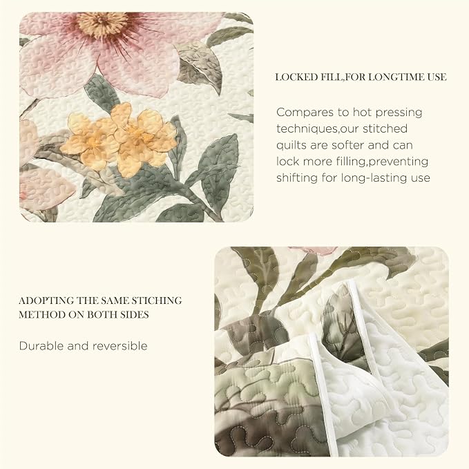Quilt Queen Size, Reversible Polyester Coverlet Set - Image 8