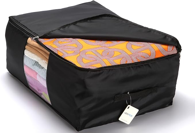 Comforter Storage Bags Pack of 2, Pillow Beddings/Blanket Clothes Organizer - Image 3