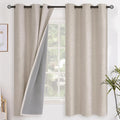 YoungsTex Oatmeal Linen Blackout Curtains by YoungsTex