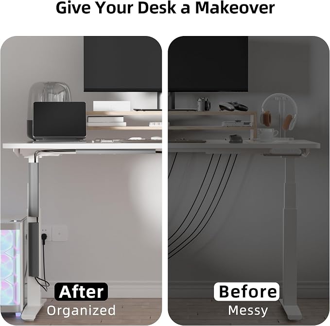 YECAYE Cable Management Under Desk, 94.2 in, Cord Organizer, Wire Management - Image 6