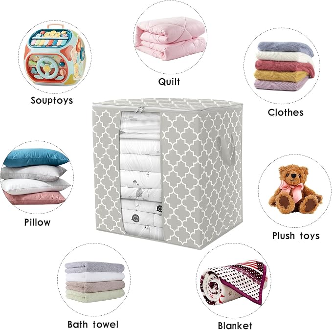 Storage Bags 8 Pack 100L Clothes Organization and Storage Containers | Large - Image 7