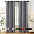 MIULEE Blackout Curtains for Bedroom 2 Panels 40 x 84 Inch Long Light Gray | by MIULEE