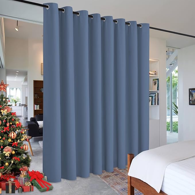 RYB HOME Privacy Room Divider Curtains Blackout Partitions by RYBHOME