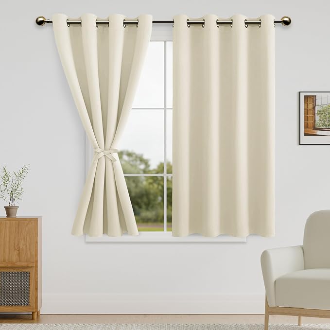 DWCN Blackout Short Curtains for Bedroom by DWCN
